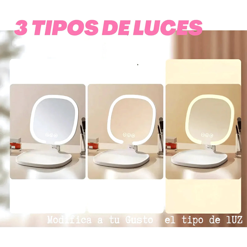 Espejo Luz Led Plegable Portatil - Varietas Chile - Santiago