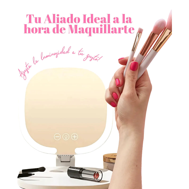 Espejo Luz Led Plegable Portatil - Varietas Chile - Santiago