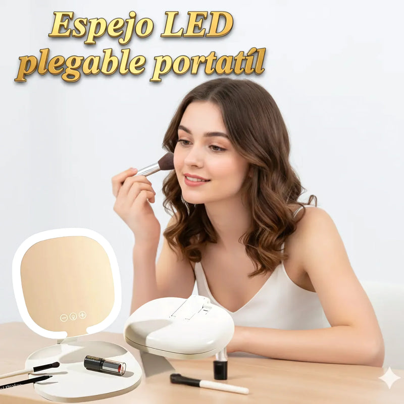 Espejo Luz Led Plegable Portatil - Varietas Chile - Santiago