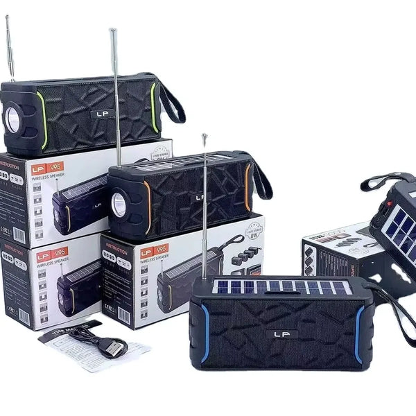 Parlante Bluetooth Radio Carga Solar