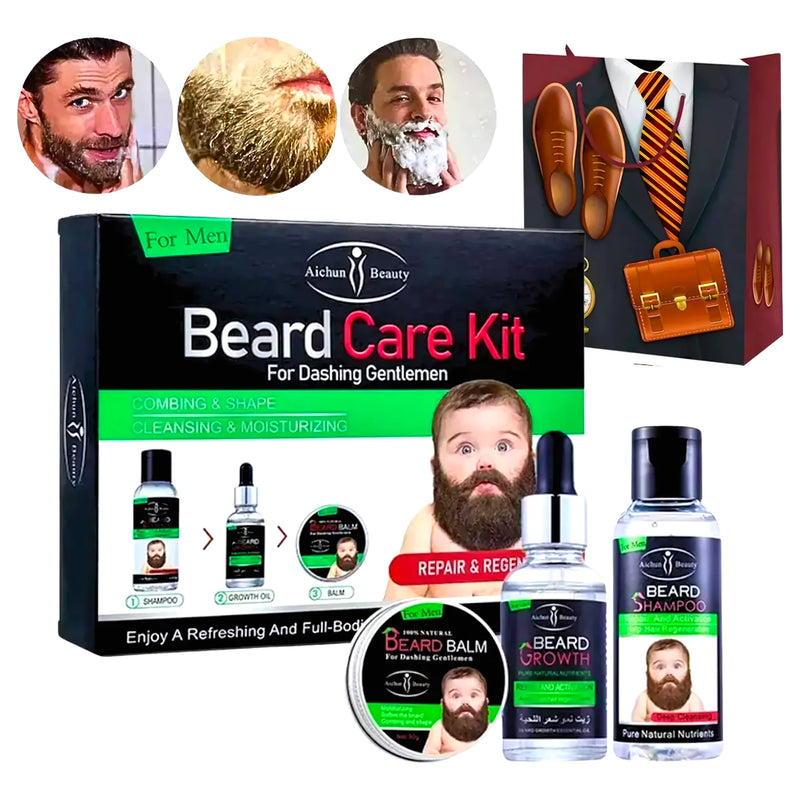 Kit De Cuidado De Barba Aichun 3 En 1 - Varietas Chile - Santiago