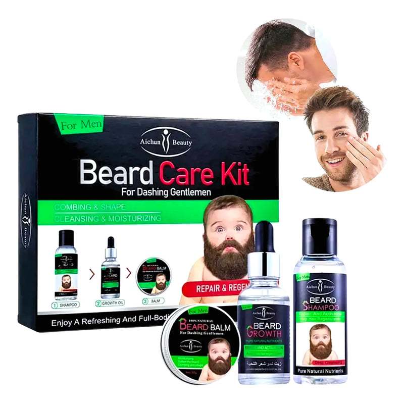 Kit De Cuidado De Barba Aichun 3 En 1 - Varietas Chile - Santiago