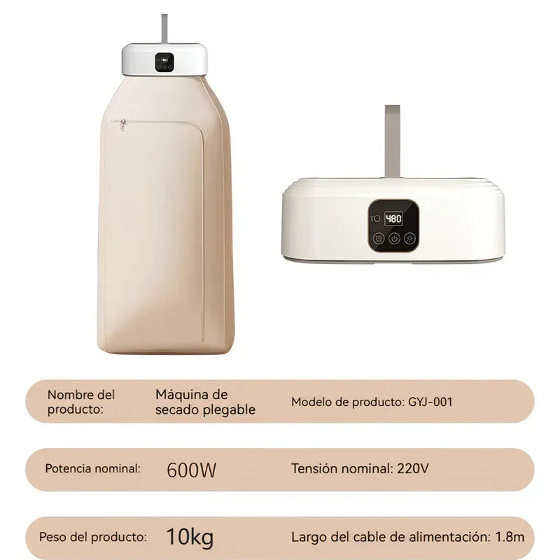 Secador De Ropa Portátil 10Kg Multi Uso