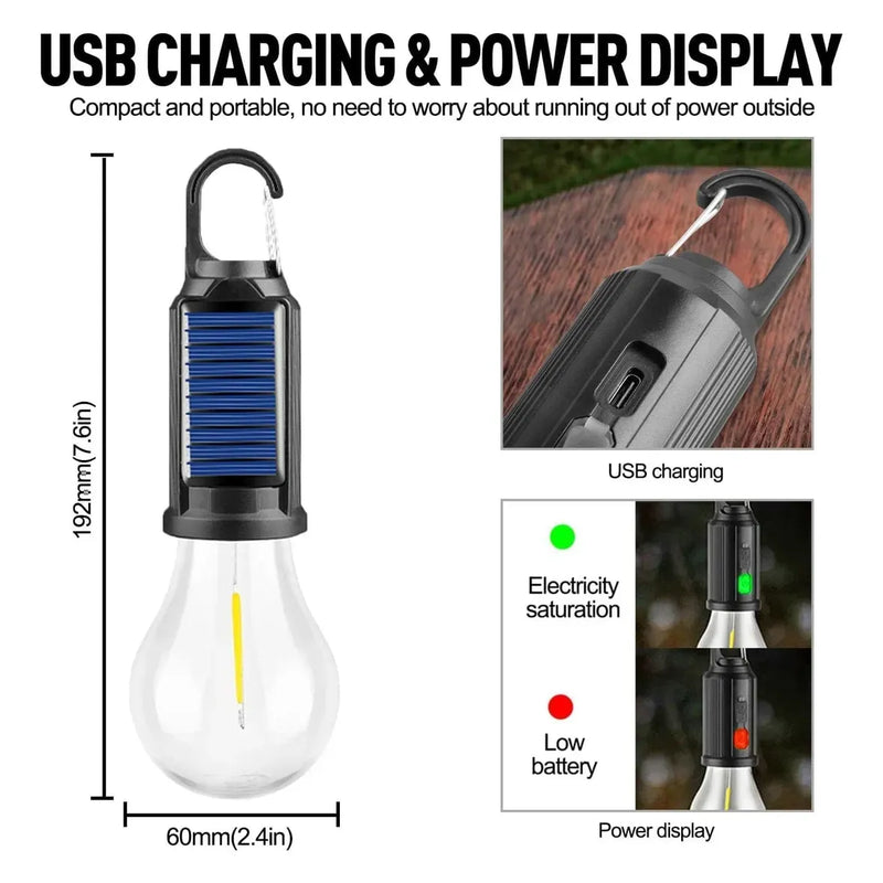 Ampolleta Solar Recargable Usb Emergenci