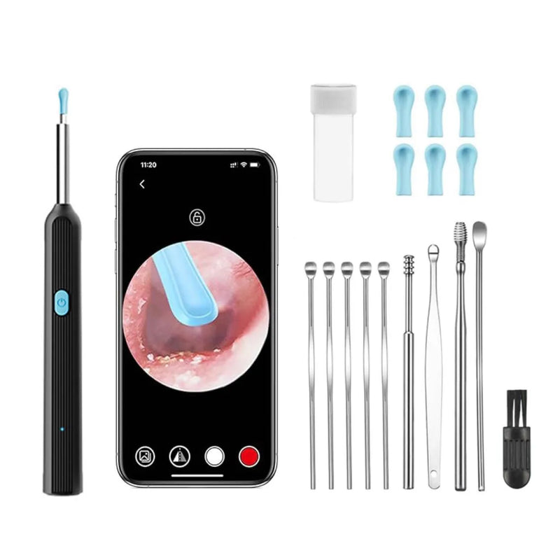 Otoscopio Limpiador Oidos Luz Camara Hd