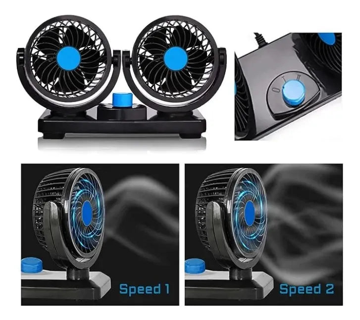 Ventilador Para Auto Doble