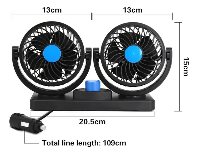 Ventilador Para Auto Doble