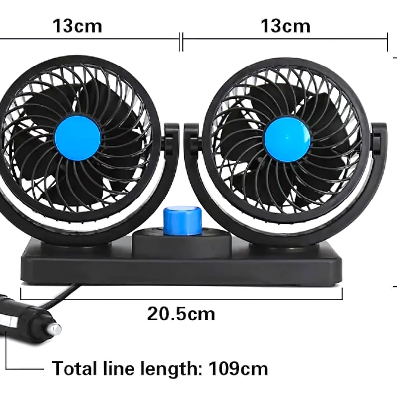 Ventilador Para Auto Doble - Varietas Chile - Santiago