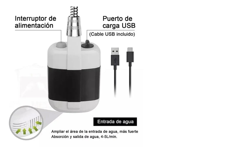 Ducha Portátil Para Camping Ducha Recarg
