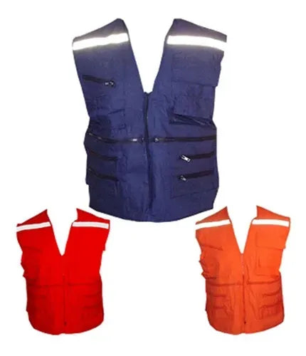 Chaleco Geologo Gabardina Naranja Tallas