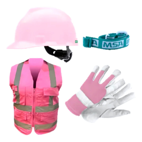Pack Casco Chaleco Guante Rosa Talla S - Varietas Chile - Santiago