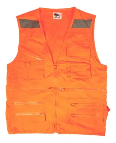 Chaleco Geologo Poplin Naranjo Talla S