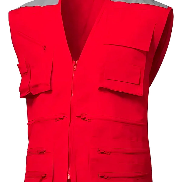 Chaleco Geologo Poplin Rojo Talla M - Varietas Chile - Santiago