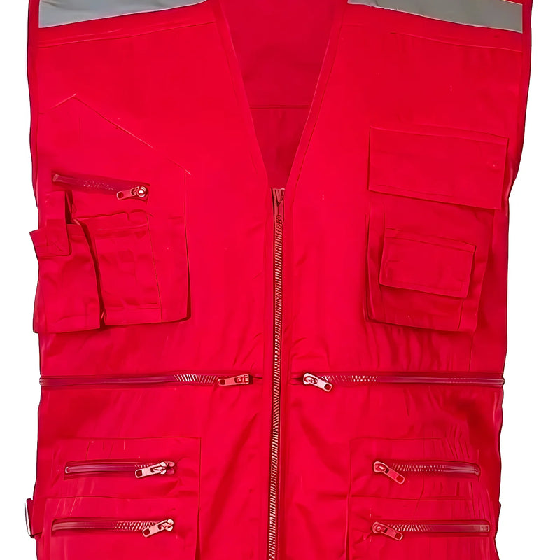 Chaleco Geologo Poplin Rojo Talla Xl - Varietas Chile - Santiago
