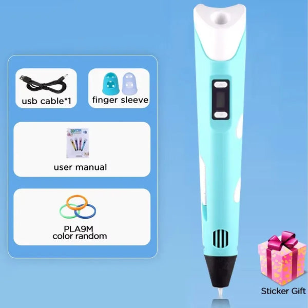 Lapiz 3D 3 Filamentos