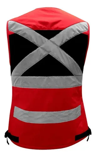 Chaleco Geólogo Geoplus Rojo Talla Xxl