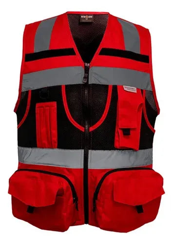 Chaleco Geólogo Geoplus Rojo Talla L