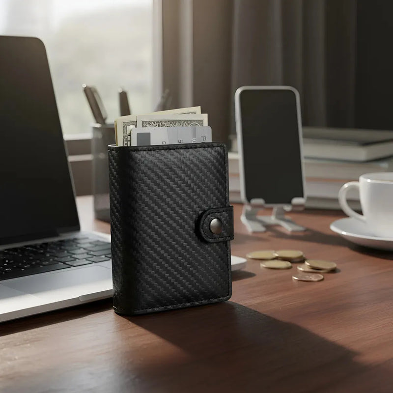 Billetera Doble Ranuras Porta Tarjetas