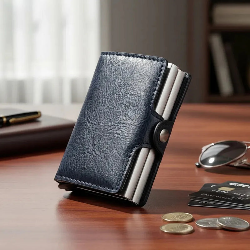 Billetera Doble Ranuras Porta Tarjetas