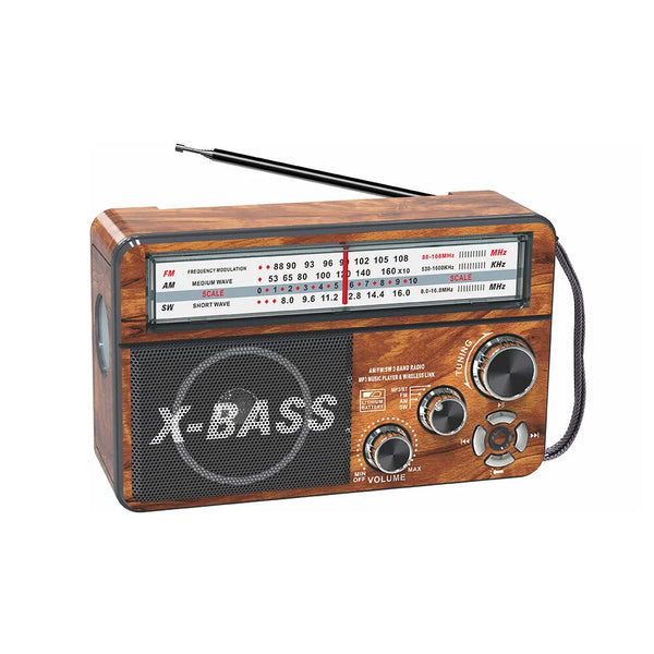 Radio X Bass Carga Solar Usb Y Pilas -en tu casa Chile - Santiago