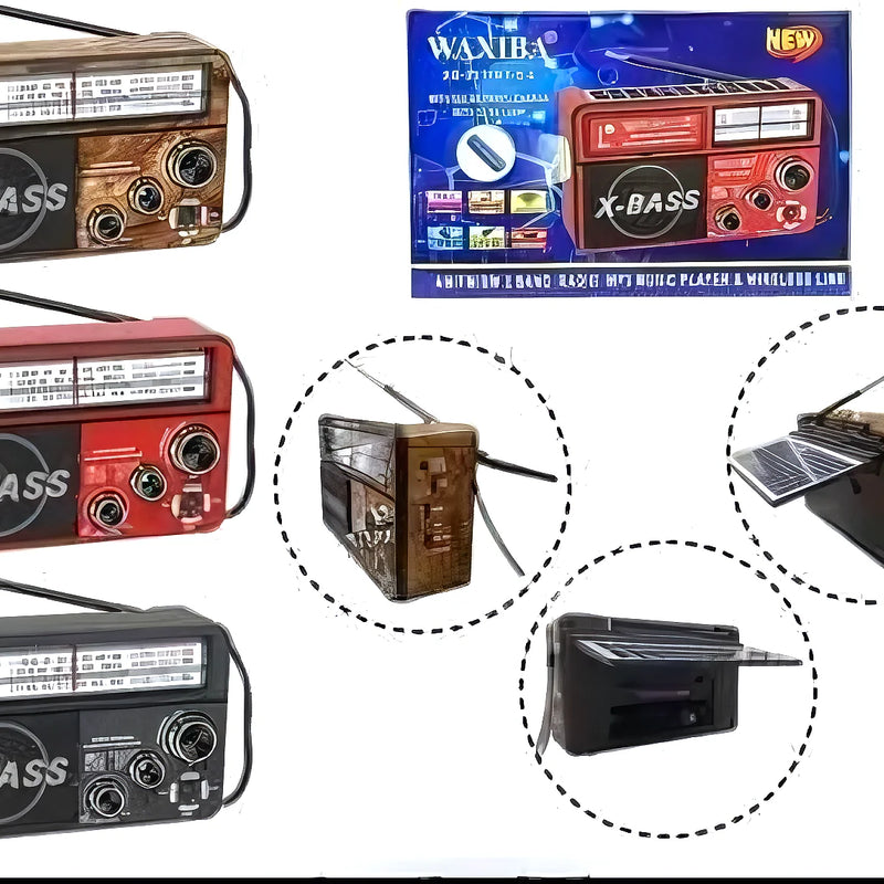 Radio X Bass Carga Solar Usb Y Pilas - Varietas Chile - Santiago