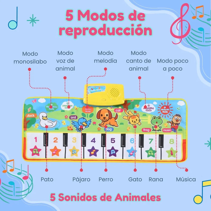 Alfombra Piano Interactiva Para Niños