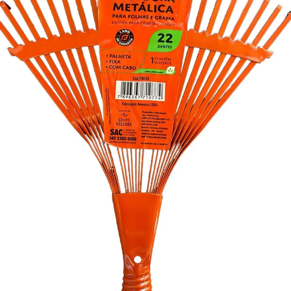 Escoba Cesped Fija Mango De Plano