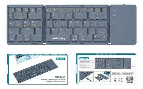 Teclado Usb Portátil Plegable Pad Tactil
