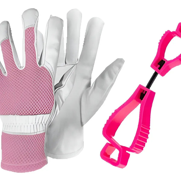 Guante Cabritilla Rosa Portaguantes T S