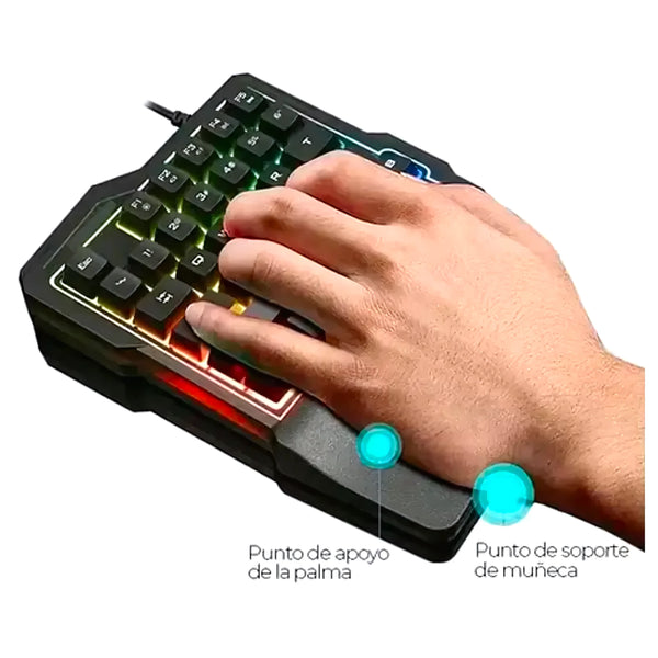 Teclado Gamer Una Mano Jx K7 - Varietas Chile - Santiago