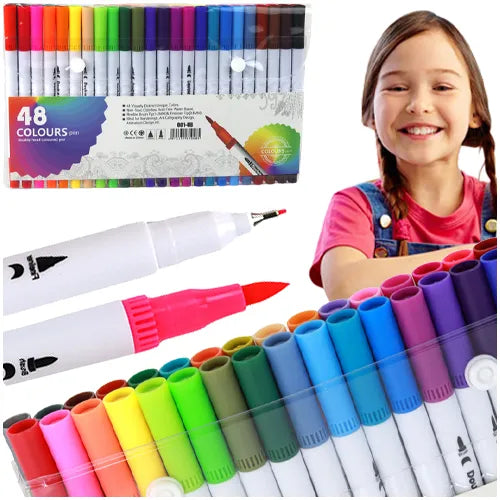 Marcadores Doble Punta 48 Piezas