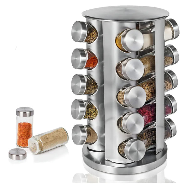 Especiero Giratorio Acero Inoxidable 20U