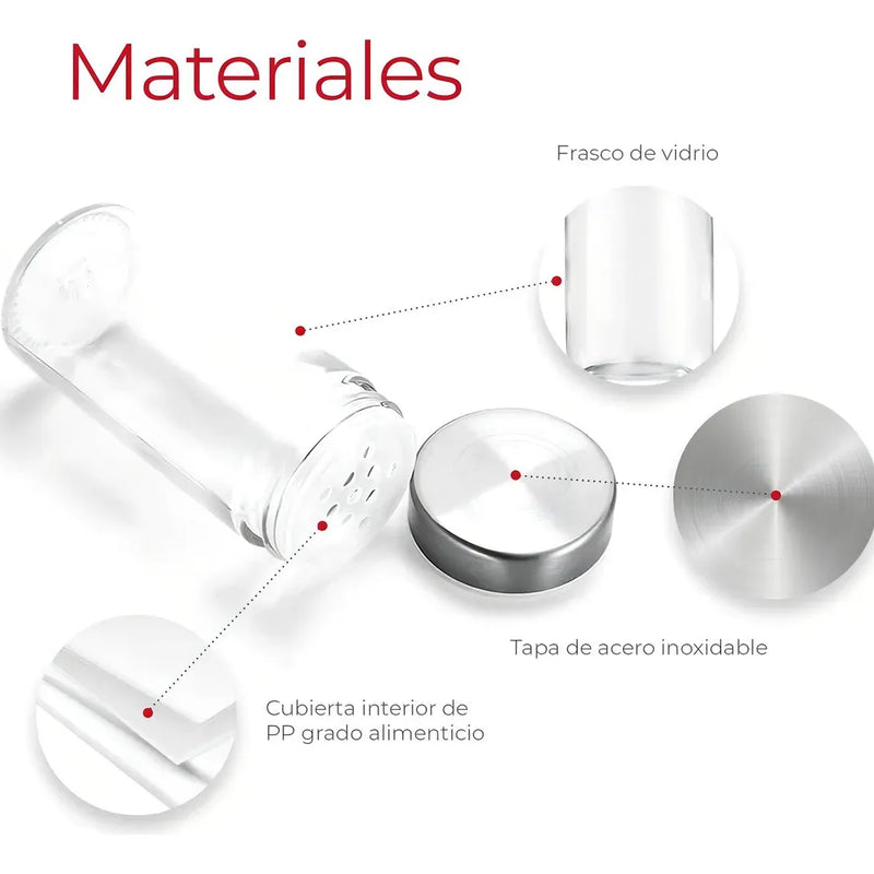 Especiero Giratorio Acero Inoxidable 20U