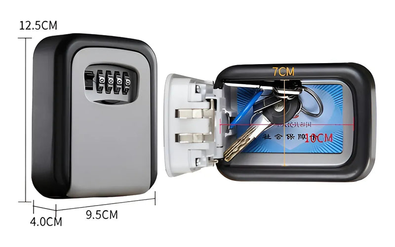 Caja Fuerte Metálica Para Puertas Llaves