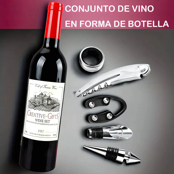 Juego Descorche De Vino 5 Accesorios - Varietas Chile - Santiago