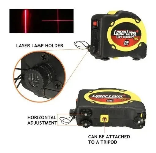 Cinta Métrica Nivel Láser 75M Huincha