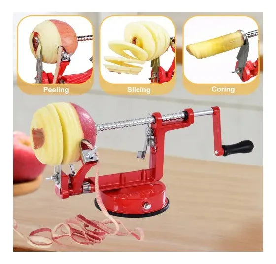 Pelador Frutas Papas Manzanas Cortador