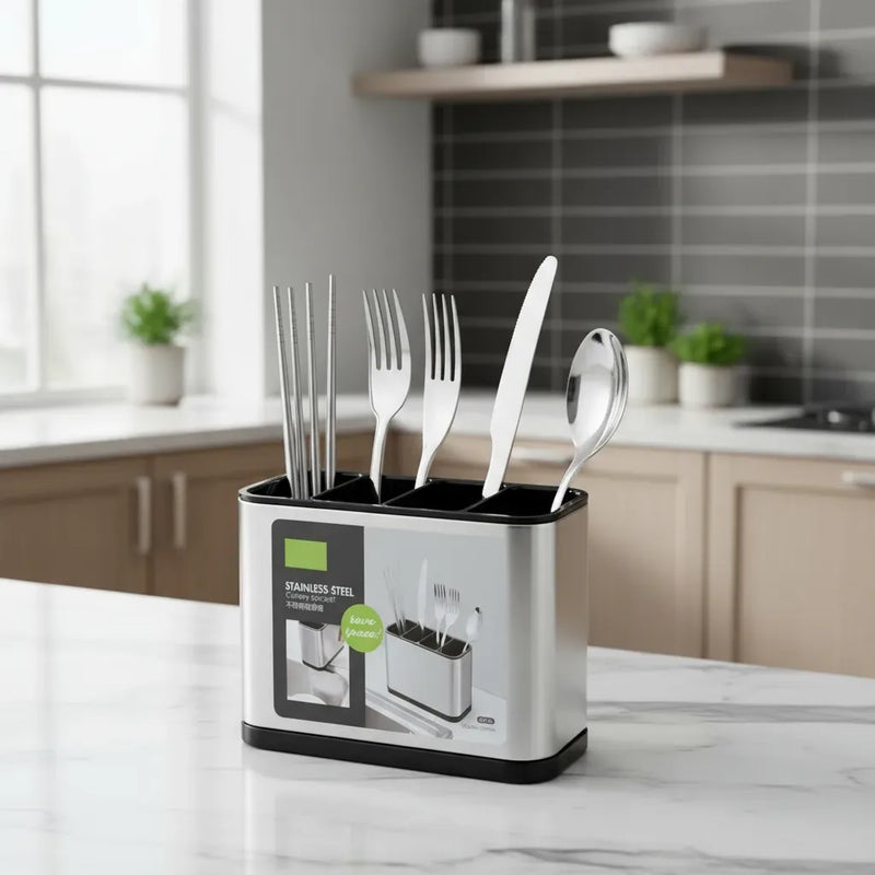 Organizador Cubiertos Escurridor Acero