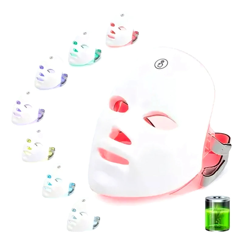 Máscara Led 7 Núcleos Fototerapia Facial - Varietas Chile - Santiago