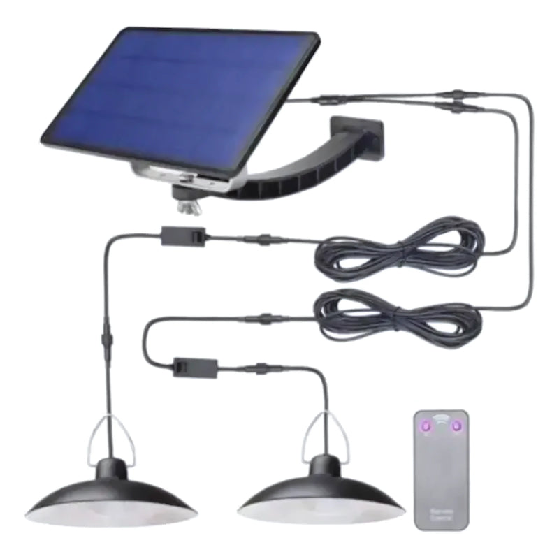 Doble Lampara Solar 240W Blanco Control - Varietas Chile - Santiago