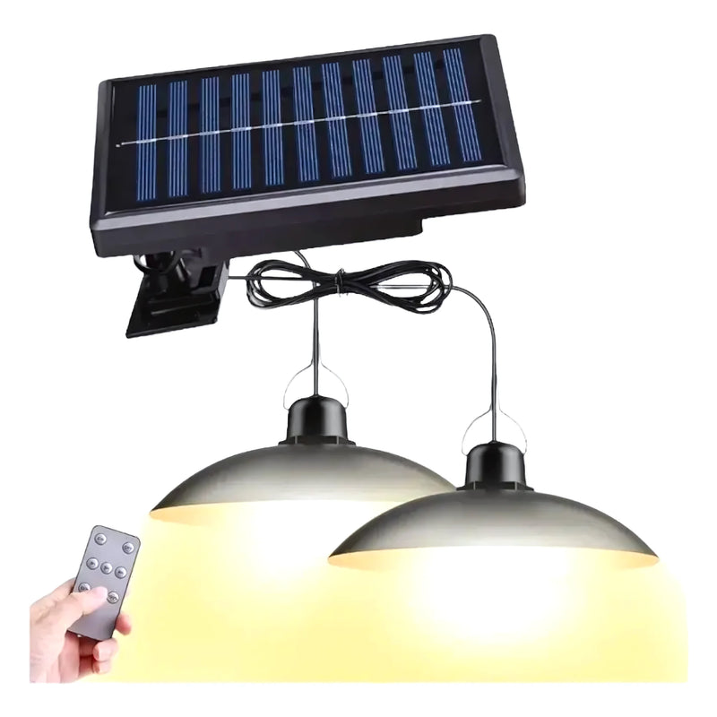 Doble Lampara Solar 240W Blanco Control - Varietas Chile - Santiago