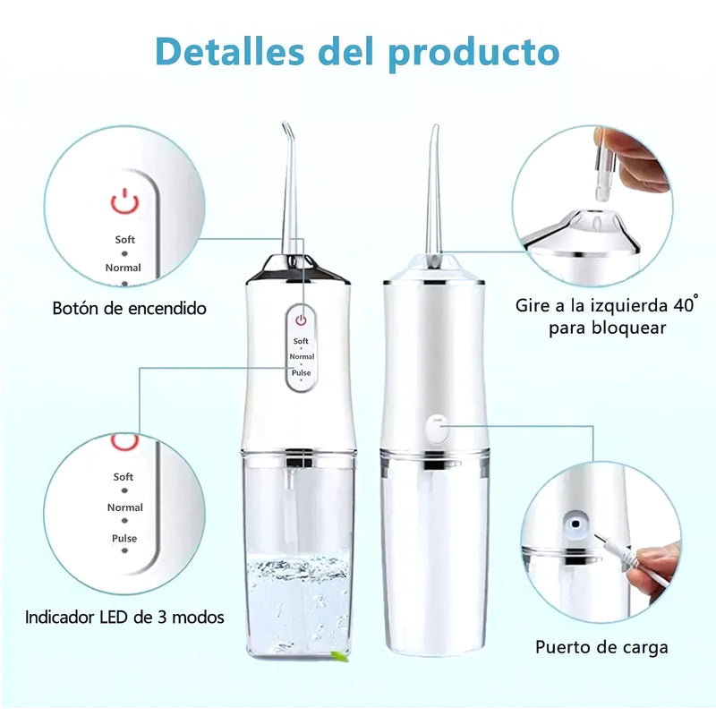 Irrigador Bucal Limpiador Dientes 4 Boqu - Varietas Chile - Santiago