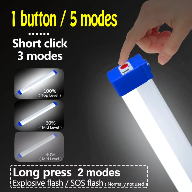 Tubo Led 52 Cm Recargable Usb - Varietas Chile - Santiago