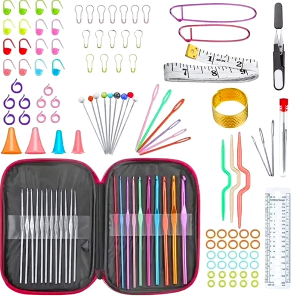 Set Agujas Crochet Tejer 100 Piezas - Varietas Chile - Santiago
