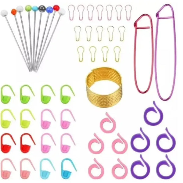 Set Agujas Crochet Tejer 100 Piezas