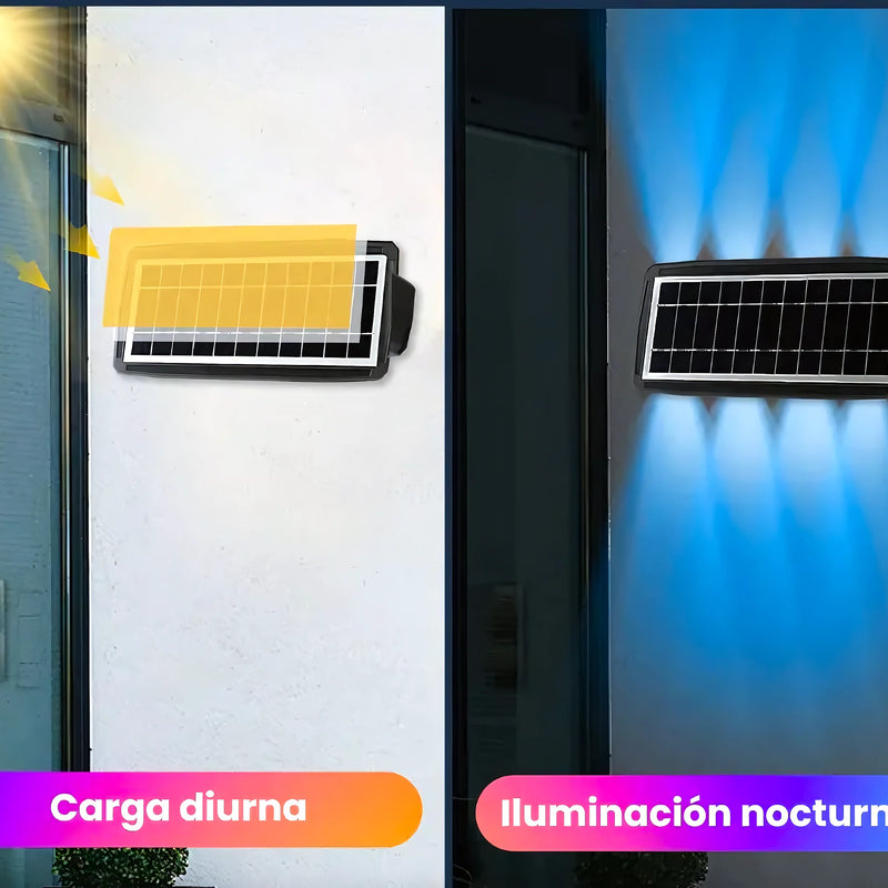 Aplique Lampara Pared 8 Led Solar Rgb - Varietas Chile - Santiago
