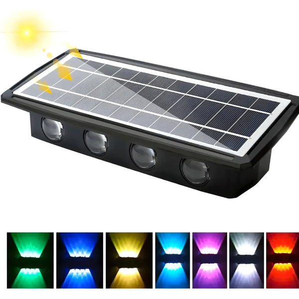 Aplique Lampara Pared 8 Led Solar Rgb - Varietas Chile - Santiago