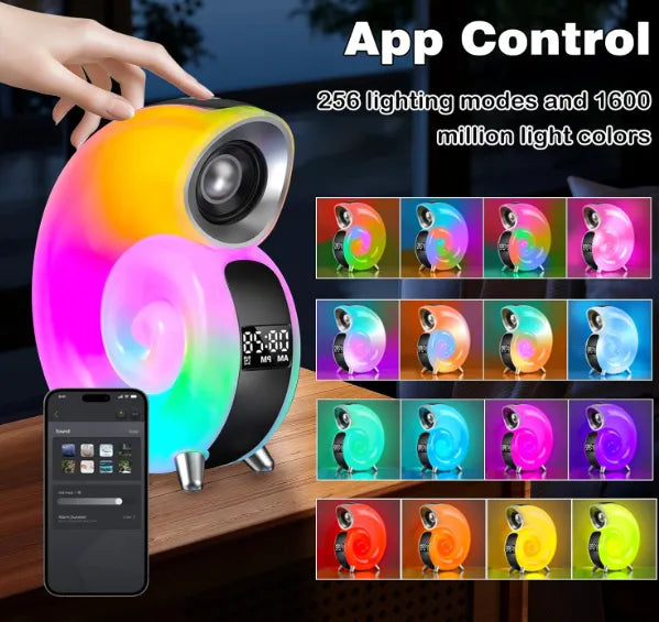 Reloj Caracola Parlante Rgb Led -en tu casa Chile - Santiago