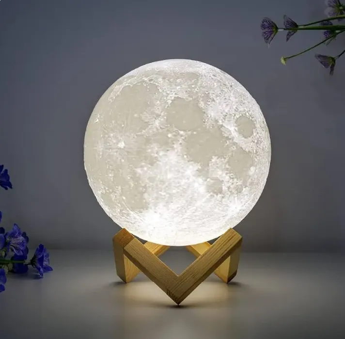 Humidificador Lampara Luna Led Difusor