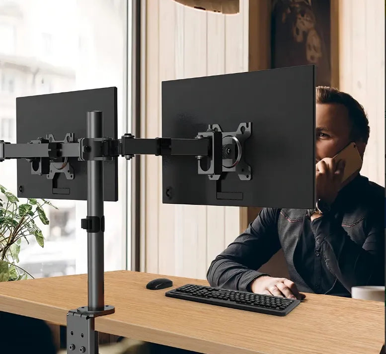 Soporte Doble Monitor Click Giratorio -en tu casa Chile - Santiago